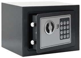 vidaXL Cofre Digital Electrónico Cinza Escuro 23x17x17 cm Aço