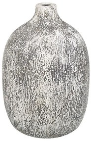 Vaso de terracota cinzenta e branca 36 cm VIGO Beliani