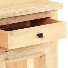 Mesa de cabeceira 40x30x50 cm madeira recuperada maciça