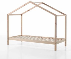 Cama infantil de Casa DALLAS 90x200 Com Estrado NATURAL