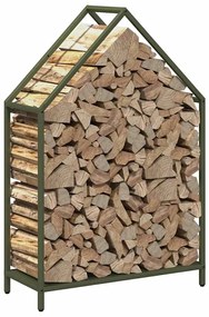 Suporte para lenha aço laminado a frio verde azeitona
