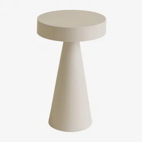 Lâmpada De Mesa Led Sem Fios Em Ferro Catinca Tapioca Bege - Sklum
