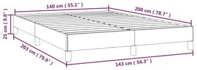 Estrutura de cama 140x200 cm veludo verde-escuro