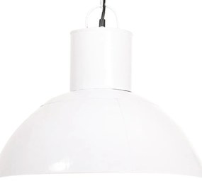 Candeeiro suspenso redondo 25 W 48 cm E27 branco