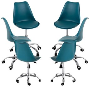 Pack 6 Cadeiras Neo - Verde-azulado