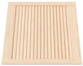 Portas de armário 2 pcs com design de persiana pinho maciço