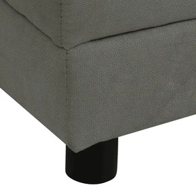 Sofá para cães com almofada 83x44x44 cm pelúcia cinzento-escuro