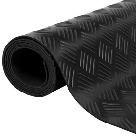 Tapete antiderrapante de borracha estriado 2 x 1 m