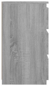 Mesas cabeceira 2 pcs 40x35x62,5 cm madeira proc. sonoma cinza