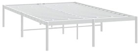 Estrutura de cama 135x190 cm metal branco