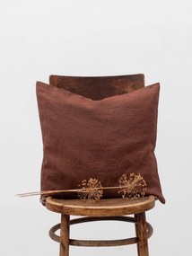 Capa de almofada em linho Chocolate