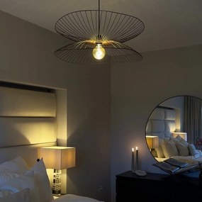 Candeeiro de suspensão design preto 66cm - Pua