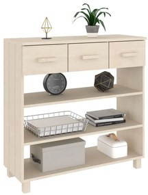 Mesa consola HAMAR 90x35x90 cm pinho maciço castanho-mel
