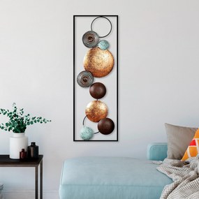 Acessório Decorativo de Parede Texturizado – Multicolor – 32x90x4 cm