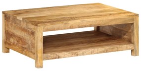 vidaXL Mesa de centro 80x55x30 cm madeira de mangueira maciça