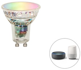 Lâmpada inteligente LED GU10 RGBW 4.5W 350lm 2700K
