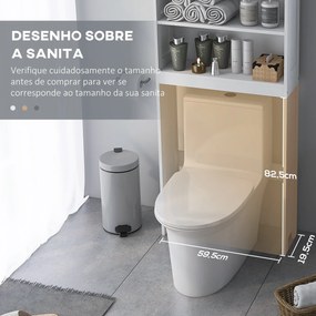 kleankin Móvel sobre Sanita Armário para Máquina de Lavar com 2 Portas