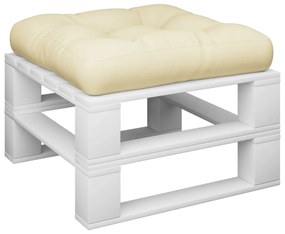 Almofadão móveis paletes 60x61,5x10 cm tecido creme