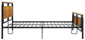 Estrutura de cama metal 200x200 cm
