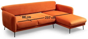 Sofá-Cama de Canto Sevilla – Laranja – 270 x 170 cm