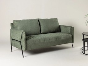 Sofá Dallas 4461, Verde, 165x77x85cm, 33 kg, Tecido, Pernas: Metal