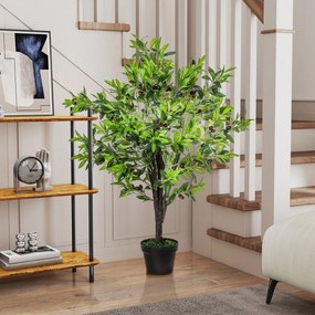 Planta Artificial com Altura 120cm Oliveira Artificial com 1080 Azeito