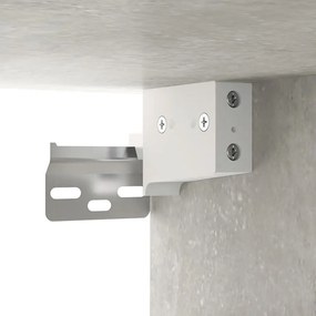 Mesas de cabeceira parede 2 pcs 34x30x20 cm cinza cimento