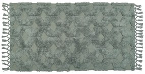 Tapete em algodão verde 80 x 150 cm KARS Beliani