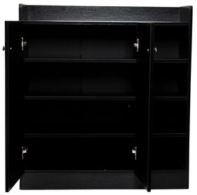 Aparador Snow de 83 cm - Preto - Design Escandinavo