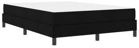 vidaXL Cama Box com colchão Preto 160 x 200 cm tecido
