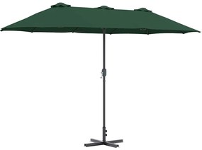 Guarda-sol de Jardim Verde 380 x 196 x 235 cm
