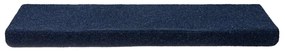 Tapetes de escada autoadesivos 30 pcs 65x21x4 cm azul-marinho