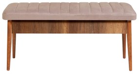 Conjunto de Mesa de Jantar Extensível e Cadeiras Vina – Nogueira e Ped