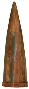 Armário em forma de barco 39x27x127cm madeira recuperada maciça