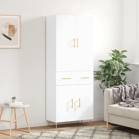 vidaXL Armário alto 69,5x34x180 cm derivados de madeira branco