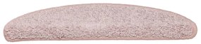 Tapete/carpete para degraus 15 pcs 56x17x3 cm rosa claro