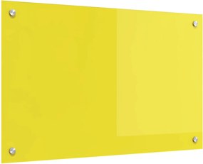 vidaXL Proteção de Cozinha Amarelo 80 x 50 cm vidro temperado