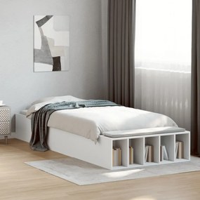 Estrutura de cama 90x200 cm derivados de madeira branco