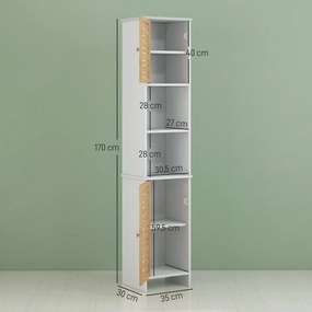Armário Moderno – Modelo Västerås – 35x30x170 – Armazenamento Vertical