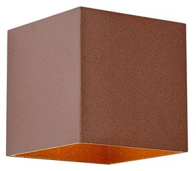 Candeeiro de Parede Exterior Castanho Ferrugem Incl. LED 2 Luzes IP65 com Função de Regulação de Intensidade e Solar - Charlene
