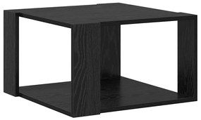 Mesa de Café Carvalho Preto 51,5x51,5x30 cm Madeira de Engenharia