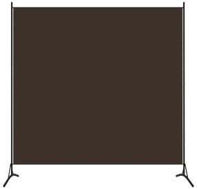 vidaXL Divisória de quarto com 1 painel 175x180 cm castanho