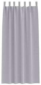 Cortinas 2 pcs Cinza Metálico 245 x 140 cm Poliéster