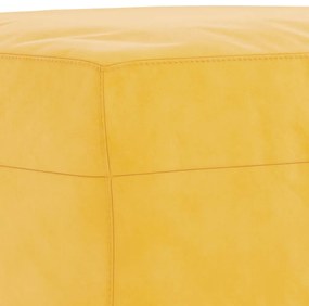 Banco 70x35x41 cm veludo amarelo