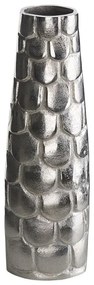 Vaso decorativo em metal prateado 47 cm SUKHOTHAI Beliani