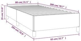 Estrutura de cama 80x200 cm veludo verde-escuro