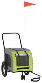 Trajeto para Bicicleta de Animais , Verde e Cinza, feito de Tecido Oxf