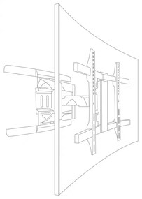 SUPORTE DE TV 32 "- 65" FONESTAR TELA CURVA