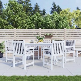vidaXL Almofadões lombares cadeiras jardim 6pcs tecido xadrez cinzento