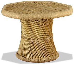 vidaXL Mesa de centro em bambu octogonal 60x60x45 cm